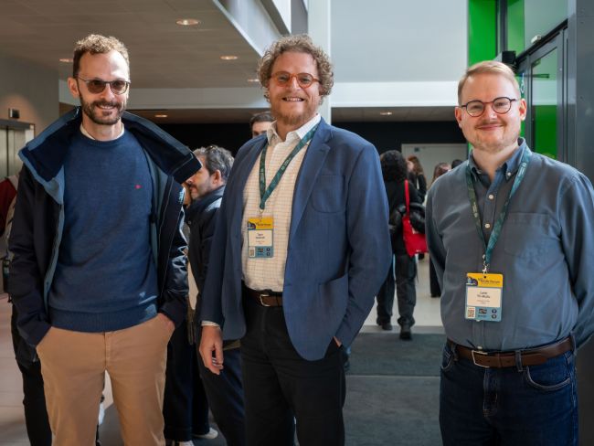 EC2U Local Coordinator for UniPv Alberto Forte with the ProRector of the University of Turku and an UTU colleague