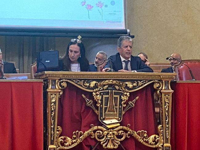 Federica Villa, Prorettrice alla Valorizzazione delle Conoscenze UniPv, e Tommaso Mazzei, Regione Lombardia, Direttore generale Vicario DG Università Ricerca Innovazione