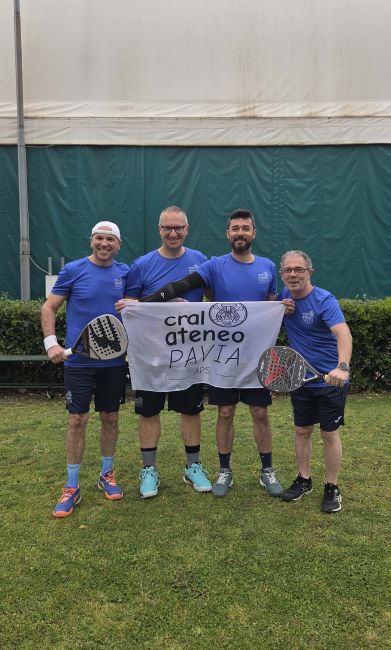 La squadra maschile Cral Ateneo Pavia
