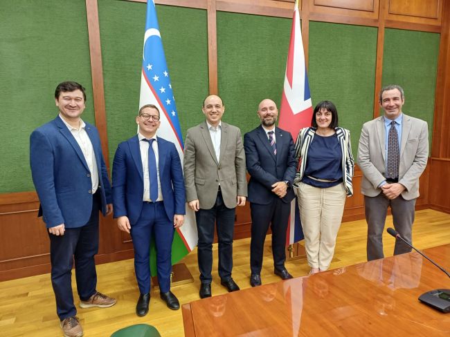 The UniPv delegation meeting the Westminster International Tashkent