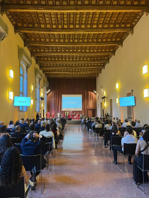 L'Aula del '400 gremita per i festeggiamenti
