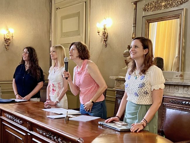 La commissione di Laurea durante la proclamazione delle laureande Rebecca e Francesca