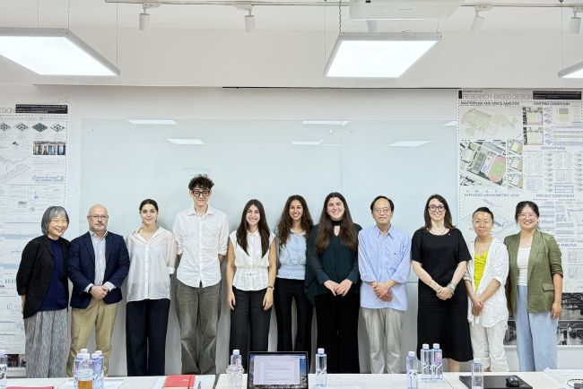Proff. De Lotto e Pietra durante la seduta di laurea