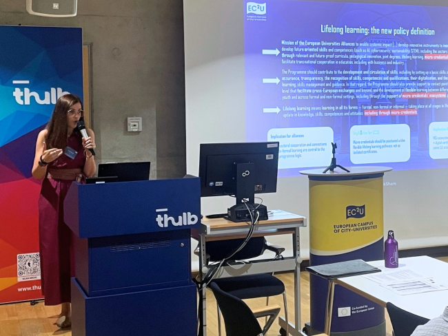 The EC2U Staff Week in Jena - Stefania Mellera's speech
