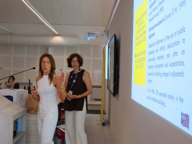 Bias Conference: Prof. Jezek and Prof. Poggiolini presenting their contribution