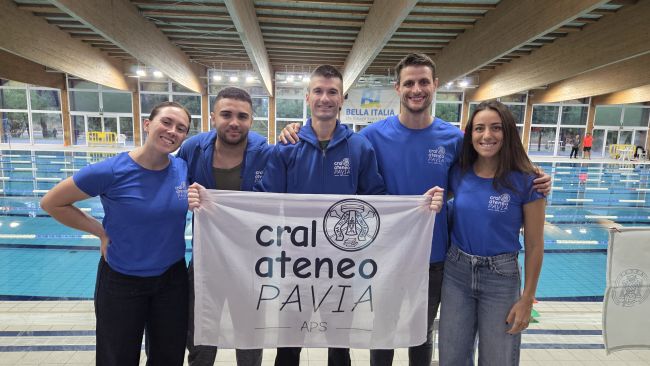 La squadra di nuoto CRAL Ateneo Pavia