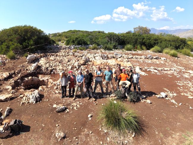 Gli archeologi del gruppo di ricerca