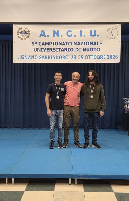 Premiazione assoluti uomini 50SL Marco Marabelli